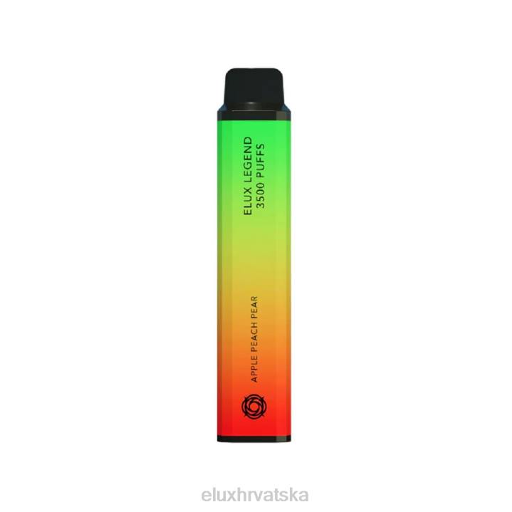 Elux Legend jabuka breskva kruška Vape za jednokratnu upotrebu od 3500 udisaja 482N75 | Elux Vape Hrvatska