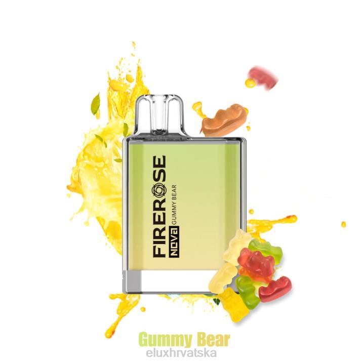 Elux Firerose Nova Gumeni medo Vape za jednokratnu upotrebu od 600 udisaja 482N27 | Elux Store Hrvatska