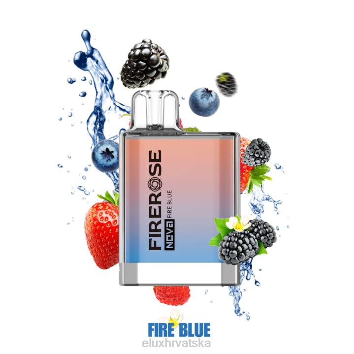 Elux Firerose Nova vatreno plava Vape za jednokratnu upotrebu od 600 udisaja 482N26 | Elux Price Hrvatska